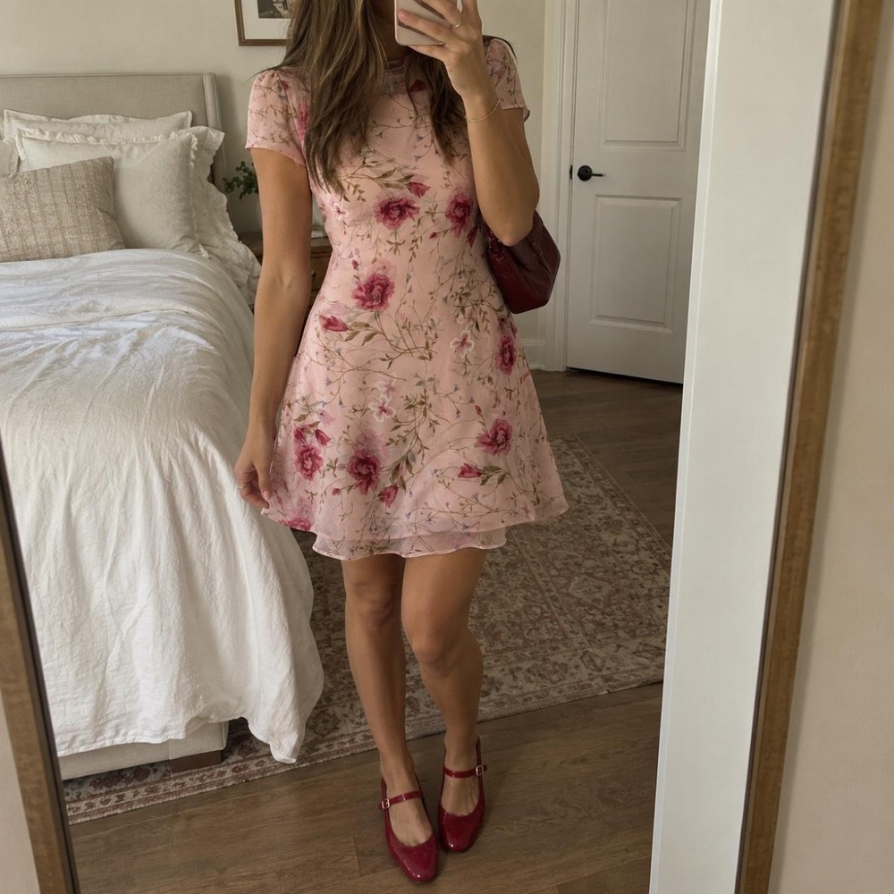 Romantic Floral Mini Dress